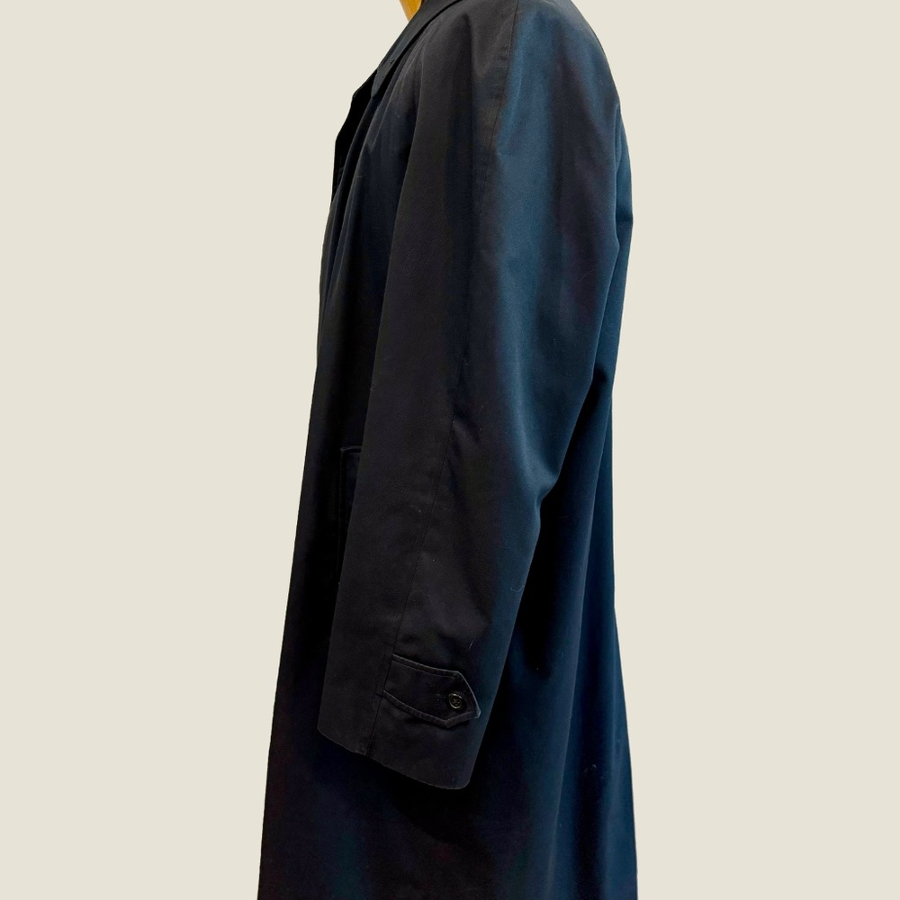 Men's Burberry Navy Trench Coat - Picture 3 of 8